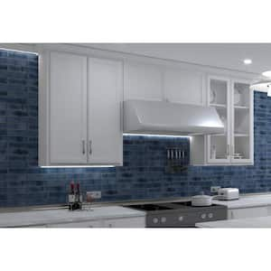 Uno Iris Blue 3 in. x 15 in. Matte Blue Porcelain Subway Floor and Wall Tile (12.59 sq. ft./Case)