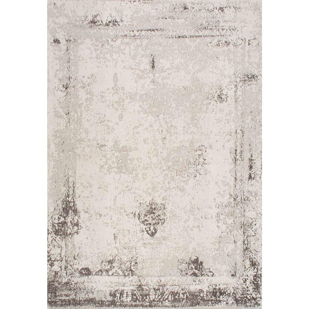 Shawanna Gray Vintage Wool and Synthetic Accent Rug