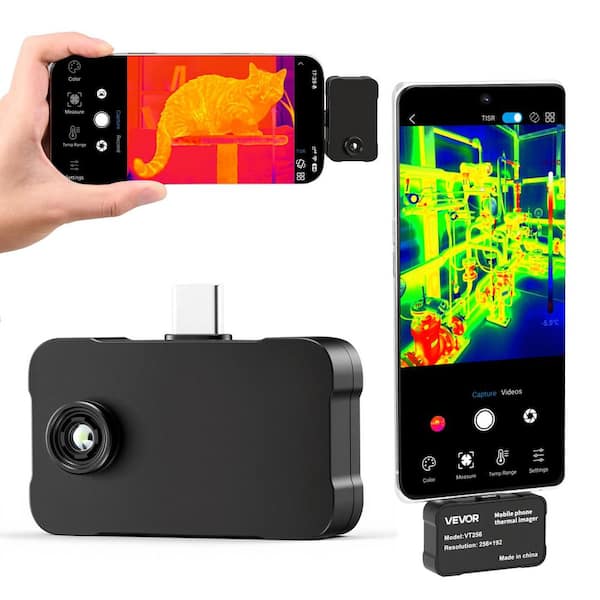 Thermal Imaging Camera for Android & iOS, 512 x 384 Super Resolution, 25HZ Refresh Rate Infrared Thermal Imager