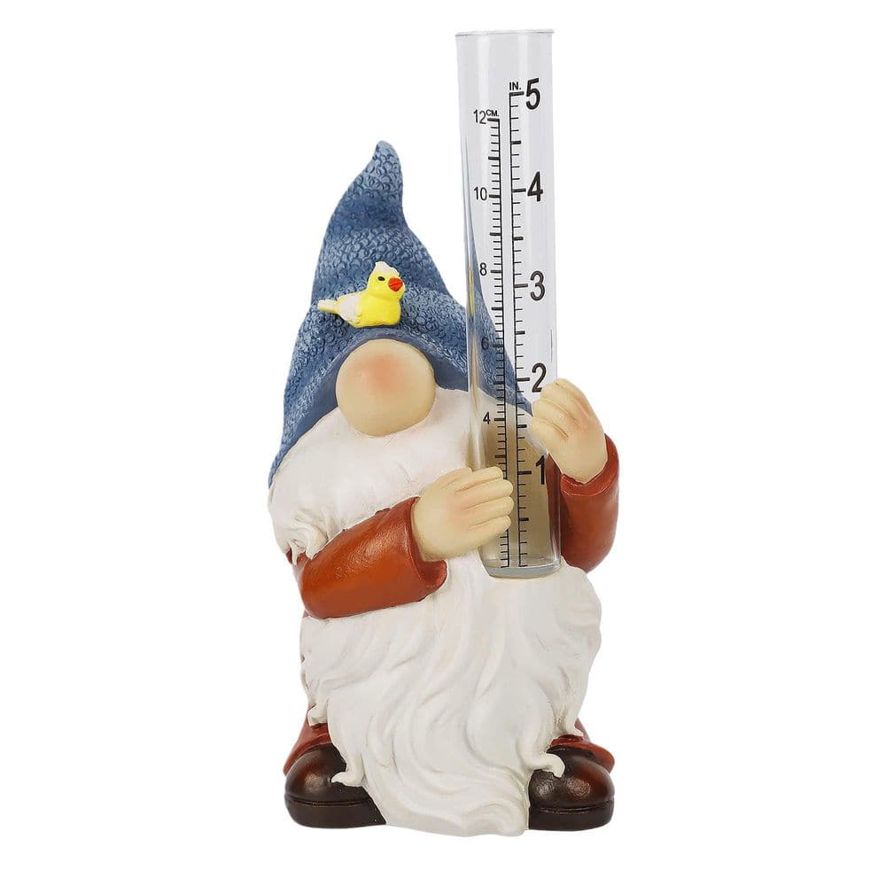 Resin Gnome Rain Gauge, Hand Painted Gnome Statue with Plastic Rain Gauge, Adorable Gnome Statue, Outdoor Rain Gauge price history on PriceWatchPro