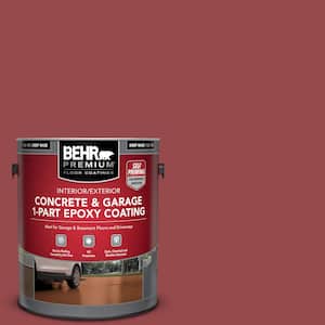 1 gal. #M140-6 Circus Red Self-Priming 1-Part Epoxy Satin Interior/Exterior Concrete and Garage Floor Paint