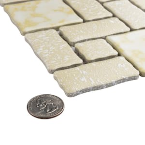 Academy Gold 11-3/4 in. x 11-3/4 in. Porcelain Mosaic Tile (9.8 sq. ft./Case)