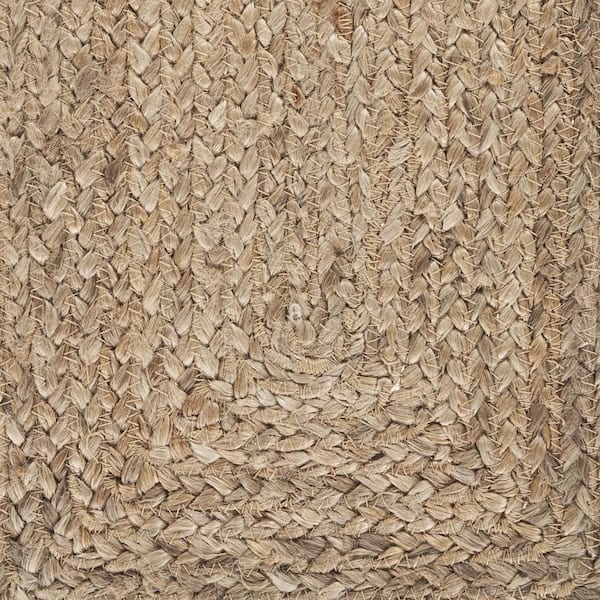 80 in. x 16 in. Natural Jute Classic Braided Runner