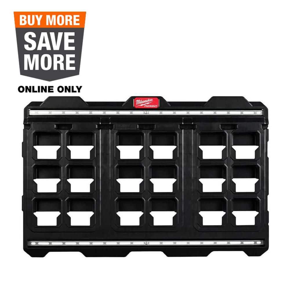 Milwaukee 20 in. x 30.75 in. Wall Plate in Black 48-22-8497 - The Home Depot