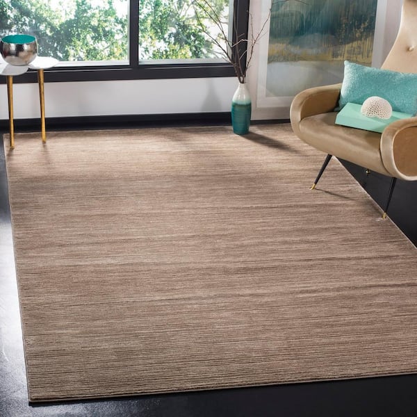 Vision Light Brown 6 ft. x 9 ft. Solid Area Rug
