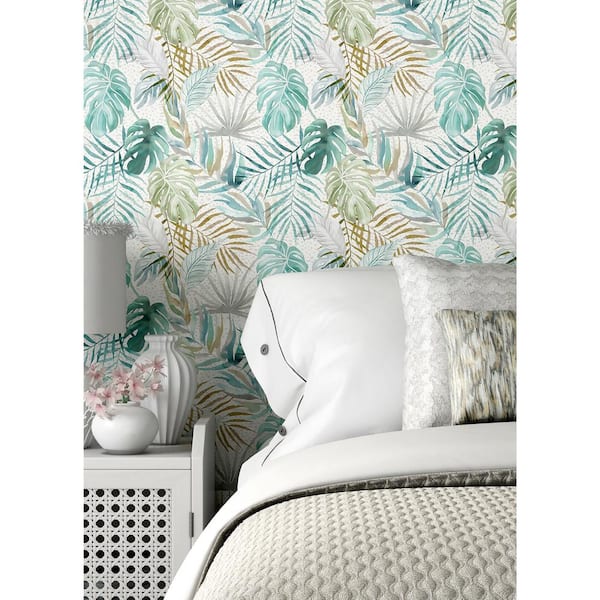 Blue Lana Aqua Tropica Wallpaper Sample