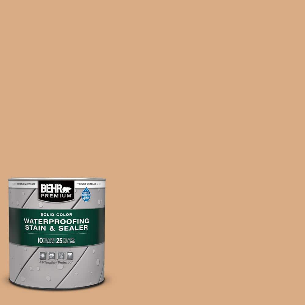 1 qt. #SC-127 Beach Beige Solid Color Waterproofing Exterior Wood Stain and Sealer price history on PriceWatchPro