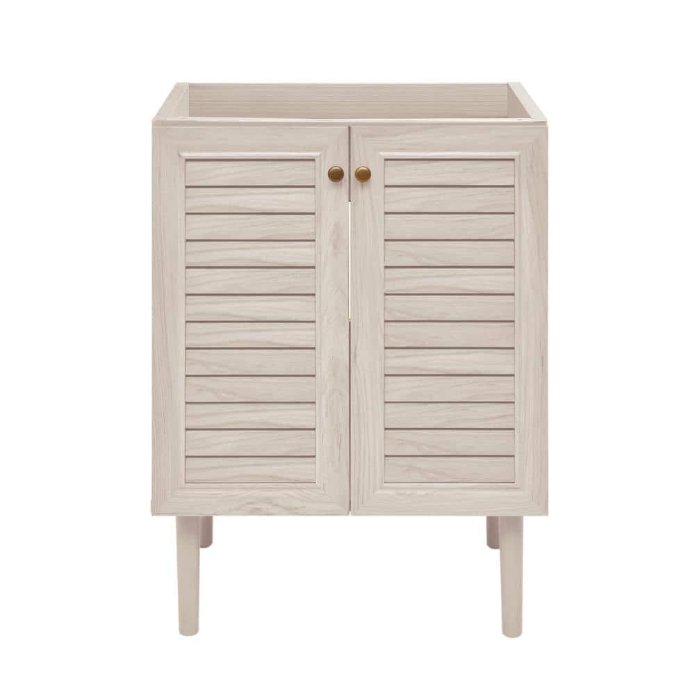 Bron 24" White Oak Freestanding Bathroom Vanity Cabinet