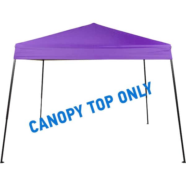 Trademark Innovations Square Replacement 8 ft. x 8 ft. Canopy Gazebo Top  for 10 ft. Slant Leg Canopy SLANTOP-10PRPLE - The Home Depot