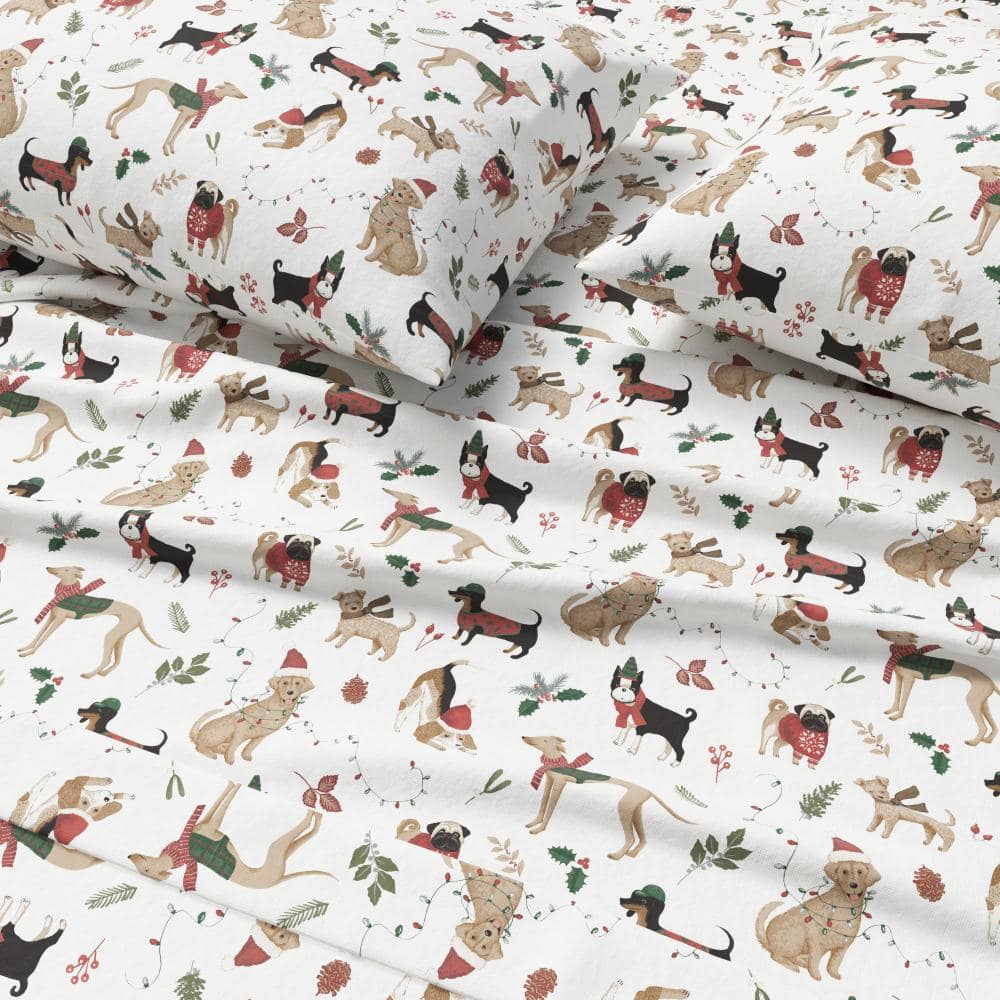 Sets Questions Instruments FRESHFOLDS Turkish Cotton Christmas Printed Flannel Sheet Set (Full ...