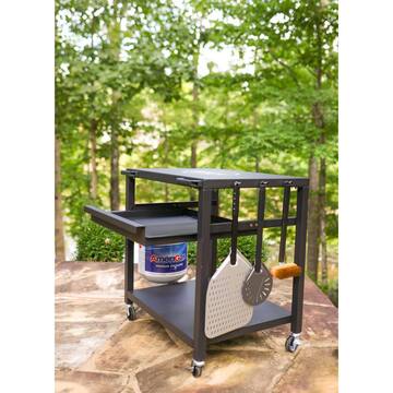 30 in. Solid Steel Outdoor Pizza Oven Table Stand