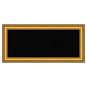 Colonial Embossed Gold Wood Framed Black Corkboard 34 in. x 16 in. Bulletine Board Memo Board