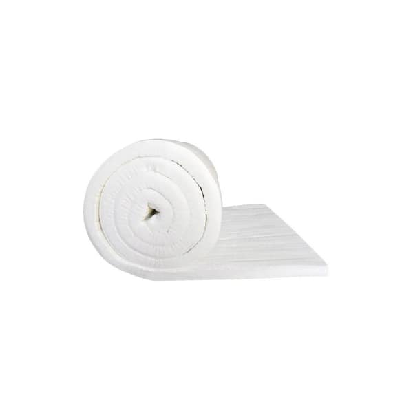 32 in. x 24 in. Ceramic Fiber Blanket, Rated to 2400F, High-Temperature Resistance for Kilns, Pipes Insulation
