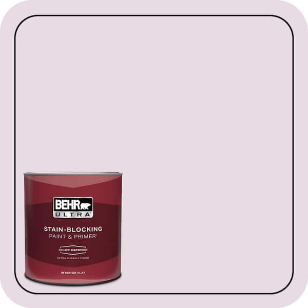 BEHR ULTRA 1 qt. #M110-1 Twinkled Pink Extra Durable Flat Interior Paint & Primer