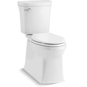 Valiant the Complete Solution 2-Piece 1.28 GPF Single-Flush Elongated Toilet in White