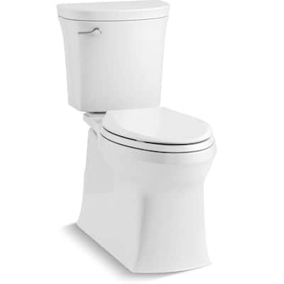 Valiant the Complete Solution 2-Piece 1.28 GPF Single-Flush Elongated Toilet in White