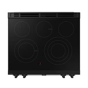 30 in. Bespoke 5-Burner Element Smart Slide-In Electric Range 6.3 cu. ft. Capacity with Flex Duo in Stainless Steel