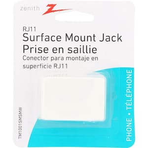 Surface Mount RJ11 Jack White