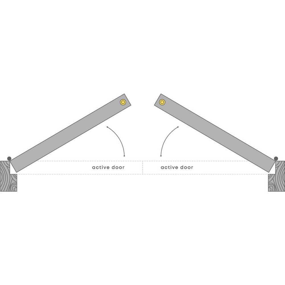 Arvika Polar White Solid Core Composite Prehung Interior Door