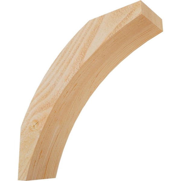 4"W x 14"D x 14"H Thorton Rough Sawn Knee Brace, Douglas Fir