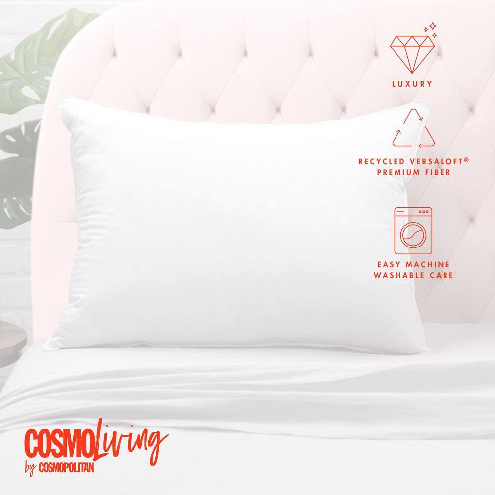 Standard White Diamond Luxe Down-Alternative Pillow