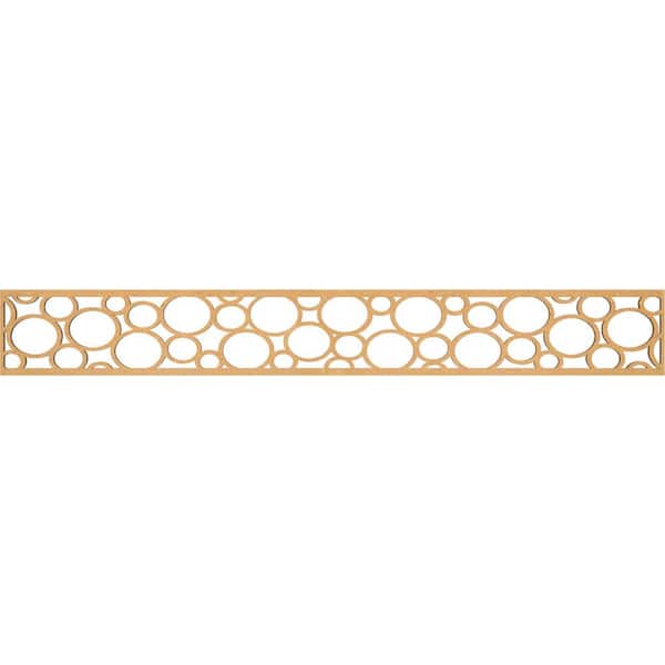 Ekena Millwork Hemingway Fretwork 0.375 in. D x 46.5 in. W x 6 in. L MDF Wood Panel Moulding