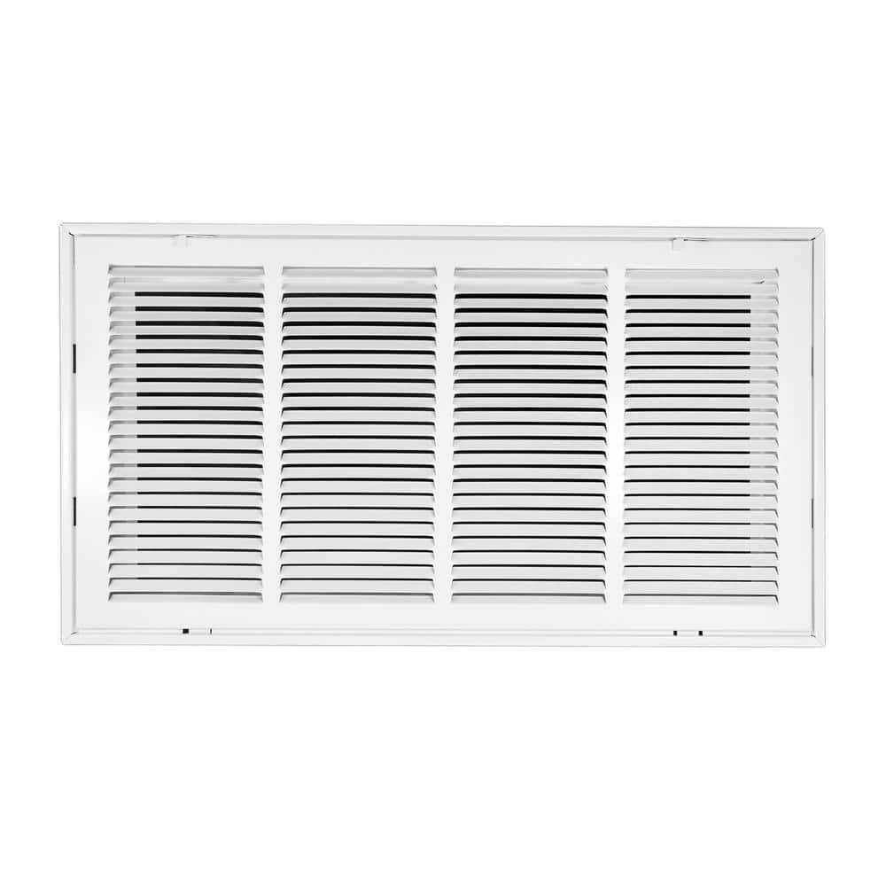 24 in. Wide x 12 in. High (Takes 2 in. Thick filter) Return Air Filter Grille of Steel in White price history on PriceWatchPro