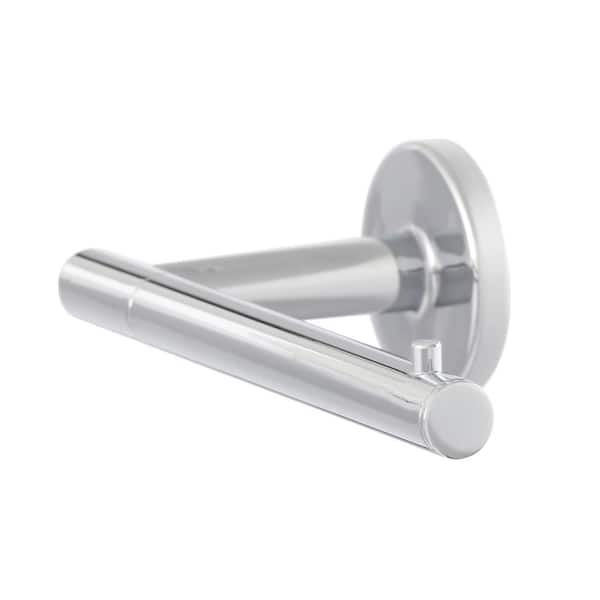 Delta Freestanding Toilet Paper Holder with Shelf and Reserve in Flat  Nickel 46609-FN - The Home Depot