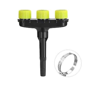 3-Head Agriculture Atomizer Nozzles Garden Lawn Water Sprinklers Irrigation Spray with Adjustable Water Size