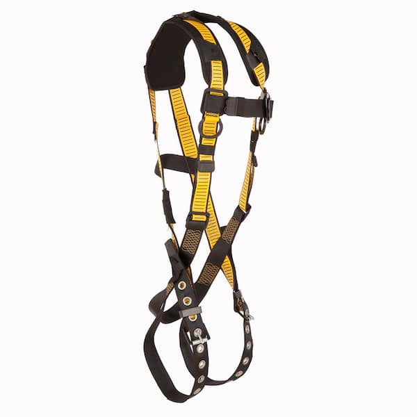 Werner Fall Protection Adjustable Safety Harness with 50 ft. Rope Lifeline  and Lanyard Bundle VB000001 - The Home Depot