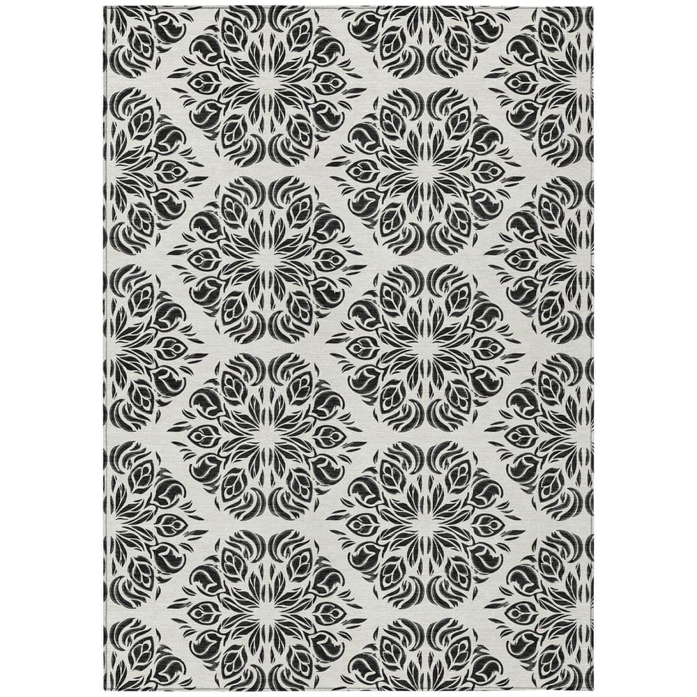 Chantille Machine Washable Indoor/Outdoor Abstract ACN2456 Ivory 3 ft. x 5 ft. Area Rug price history on PriceWatchPro
