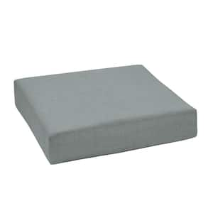 24 in. x 24 in. Outdoor Lounge Chair Cushion in Stone Grey Leala