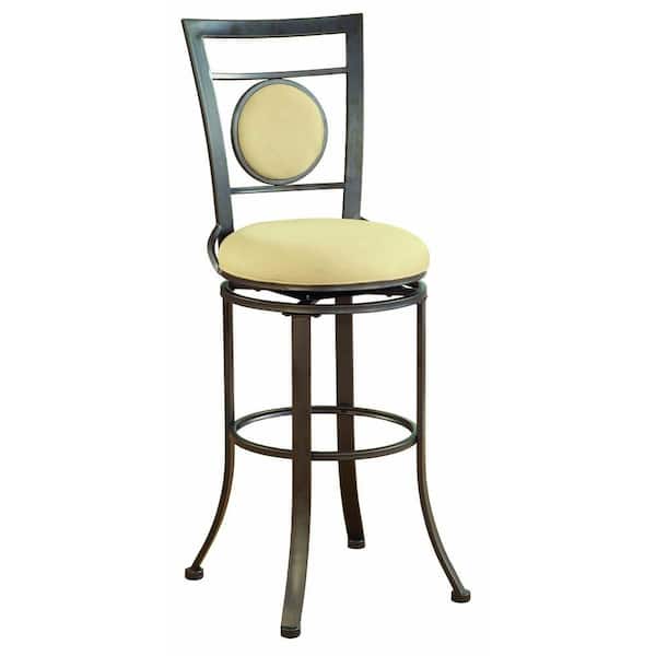 Hillsdale Furniture Harbour Point Swivel Single Circle Counter Bar Stool-DISCONTINUED