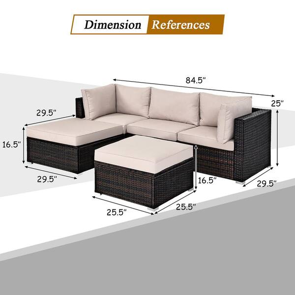 62cm x 62cm outdoor cushion