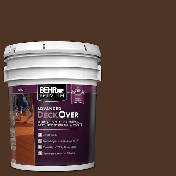 BEHR Premium Advanced DeckOver 5 gal. #SC-117 Russet Smooth Solid Color Exterior Wood and Concrete Coating
