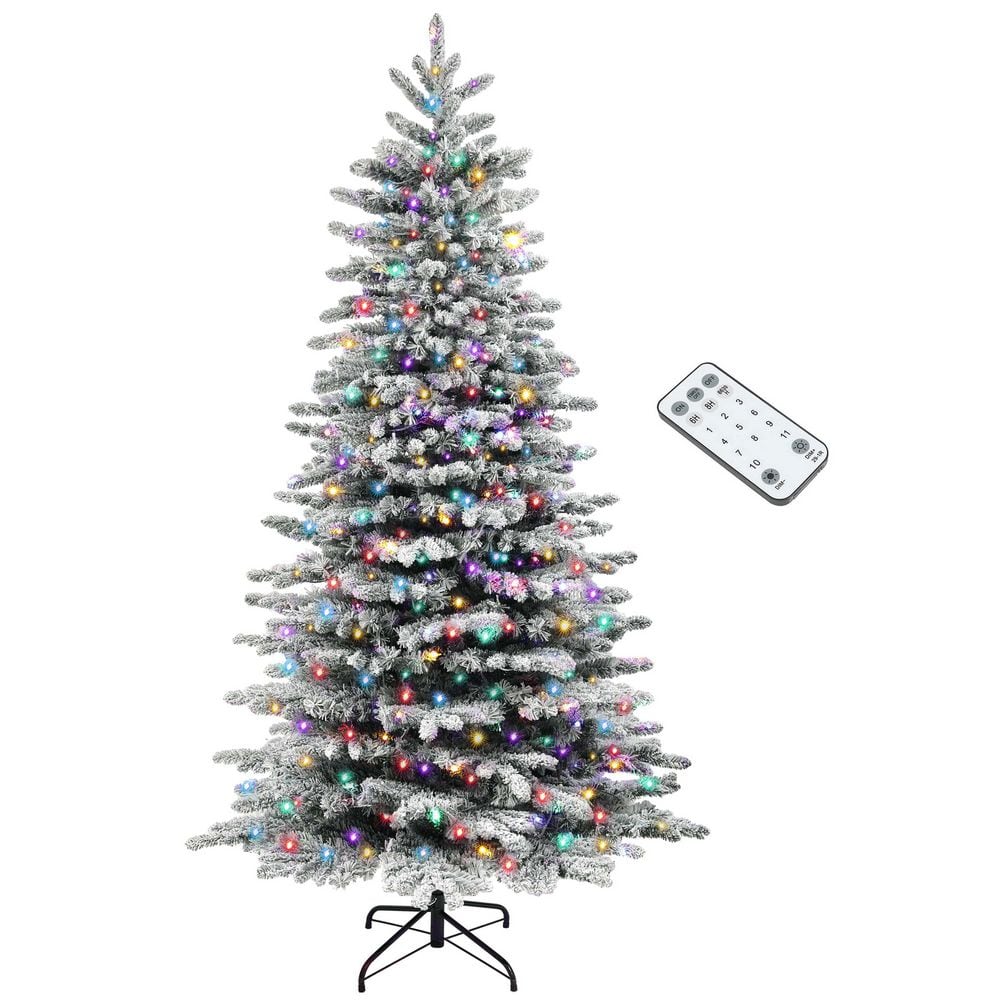 76.8 in. H Holiday Artificial Snow Flocked Christmas Tree (1-Pack) price history on PriceWatchPro