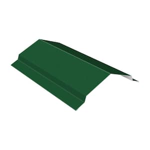 10 ft. White 29-Gauge Galvalume Steel RC2 Ridge Cap in Green