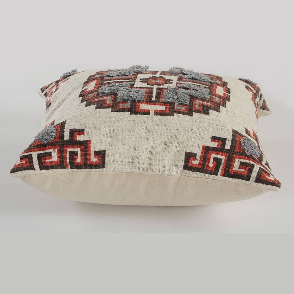 Rustic Medallion Square Throw Pillow Set