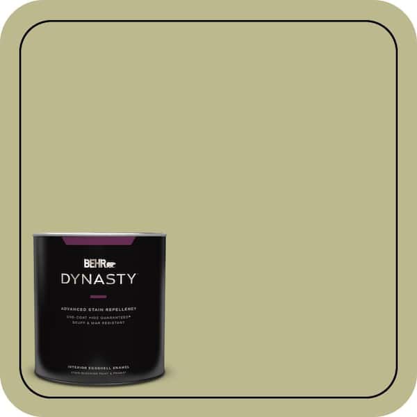 BEHR DYNASTY 1 qt. #S340-4 Back to Nature One-Coat Hide Eggshell Enamel Interior Stain-Blocking Paint and Primer