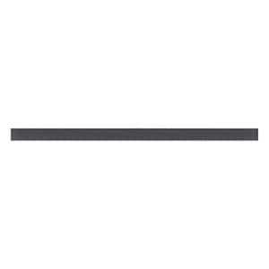 Colorway 0.6 in. x 12 in. Dark Gray Glass Matte Pencil Liner Tile Trim (0.5 sq. ft./case) (10-pack)