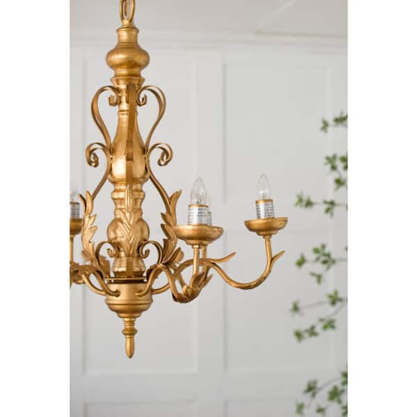 2 Simple Steps to an Antique Gold Chandelier Finish – Dixie Delights
