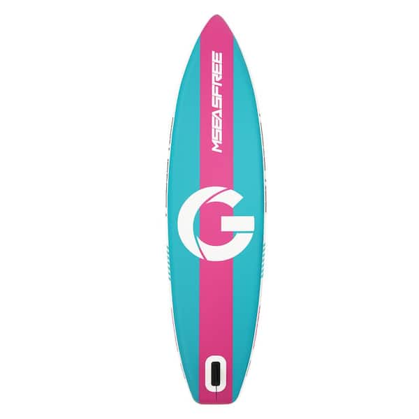 Afoxsos 11 ft. Green PVC Inflatable Stand Up Paddle Board with Accessories