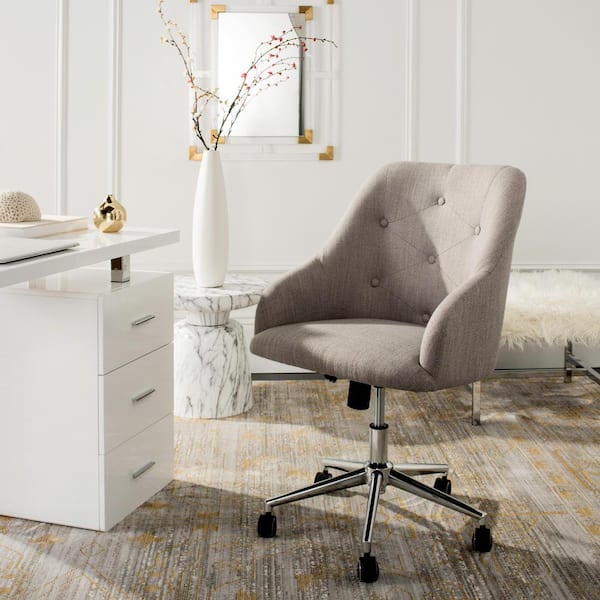 Evelynn Gray/Chrome Swivel Office Chair