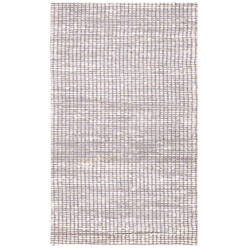 Ivory Elegance Hand-Woven Flatweave 3' x 5' Wool-Viscose Blend Rug