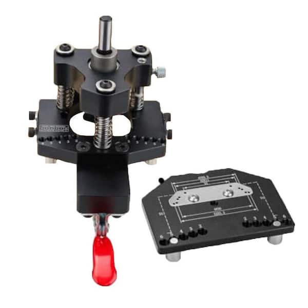 Unbranded 35mm Metal 3-Axis Concealed Hinge Jig Ultra with Extra Screw Hole Guide and Quick Clamp for Cabinet Doors (1-Pack)