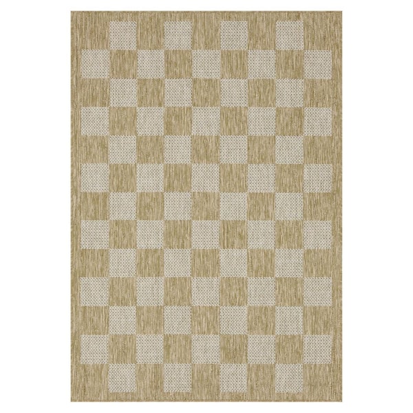 Daisy Jute and Ivory 4 ft. x 6 ft. Indoor/Outdoor Area Rug
