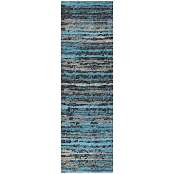 Addison Rugs Dream Shag Premium Machine Washable Abstract ADS75 Peacock ...