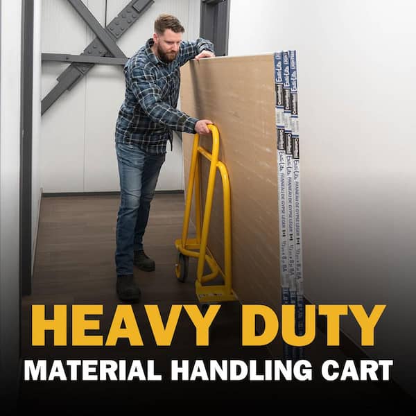 Wall Hauler Series 2000 40 in. x 16.75 in. x 44.25 in. Heavy Duty Drywall Cart with Wheels, 2000lb-Capacity Rolling Cart