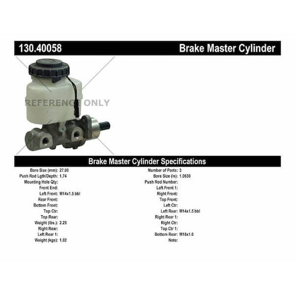 Centric Parts Brake Master Cylinder