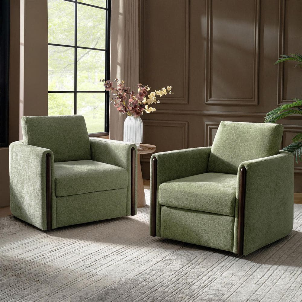 Telma Moss Modern Polyester Arm Chair with Deep Seat (Set of 2) price history on PriceWatchPro